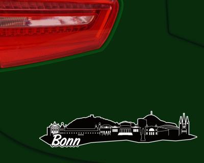 Bonn Skyline Autoaufkleber Aufkleber