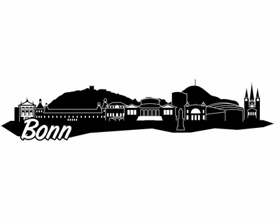 Bonn Skyline Wandtattoo