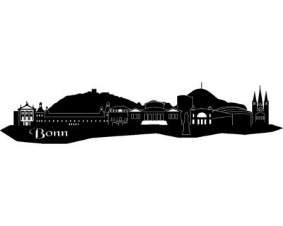 Wandtattoo Bonn Skyline - Ansicht 1