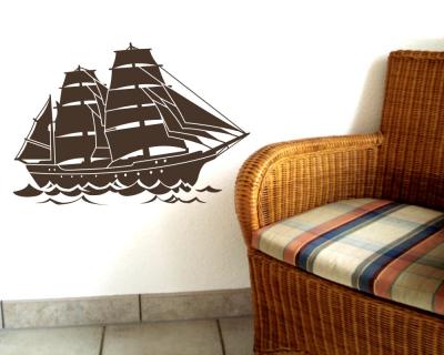 Segelschiff Wandtattoo