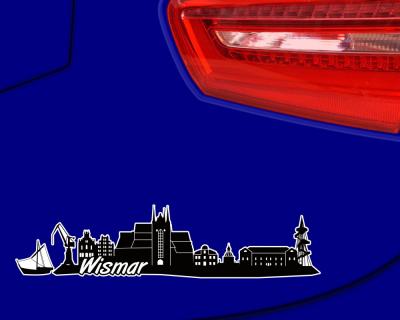 Wismar Skyline Autoaufkleber