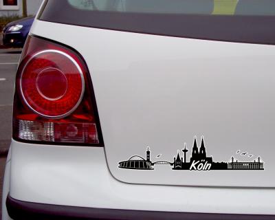 Kln Skyline Autoaufkleber - Ansicht 3