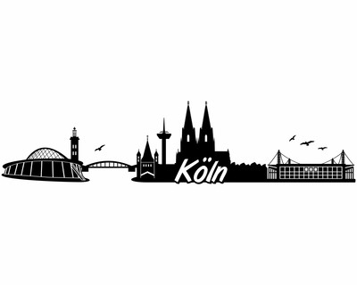 Kln Skyline Wandtattoo - Ansicht 1