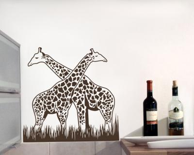Wandtattoo Giraffen