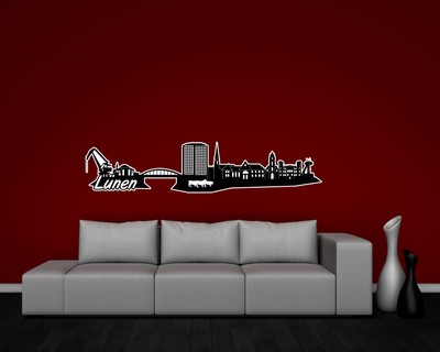 Lnen Skyline Wandtattoo - Ansicht 2