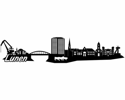 Lnen Skyline Wandtattoo - Ansicht 1