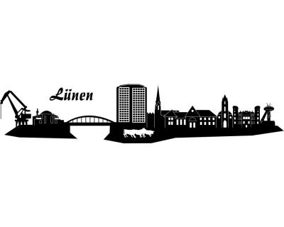 Wandtattoo Lnen Skyline - Ansicht 1