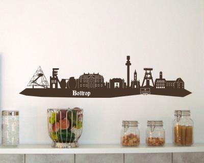 Wandtattoo Bottrop Skyline Wandtattoo