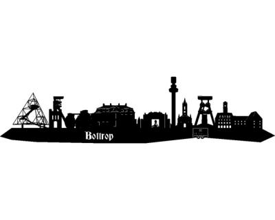 Wandtattoo Bottrop Skyline - Ansicht 1
