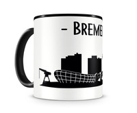 Tasse Bremerhaven Skyline Tasse Modellnummer  schwarz/schwarz