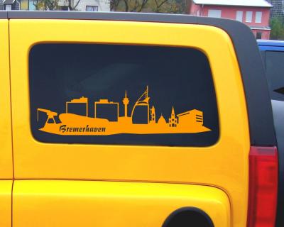 Bremerhaven Skyline Aufkleber - Ansicht 2