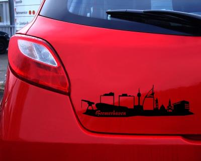 Bremerhaven Skyline Aufkleber - Ansicht 3