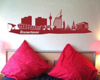 Wandtattoo Bremerhaven Skyline