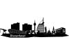 Wandtattoo Bremerhaven Skyline Wandtattoo