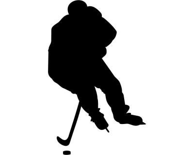 Eishockeyspieler Aufkleber - Ansicht 1