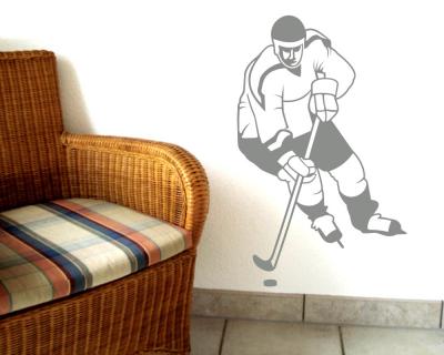 Wandtattoo Eishockeyspieler
