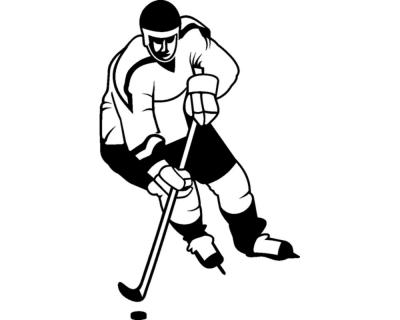 Wandtattoo Eishockeyspieler - Ansicht 1