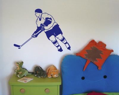 Wandaufkleber Eishockey Spieler