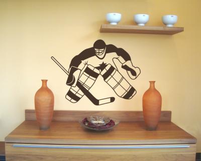 Wandtattoo Eishockeytorwart