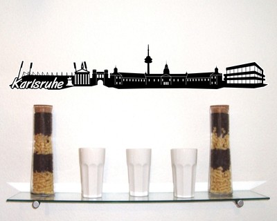 Karlsruhe Skyline Wandtattoo - Ansicht 2