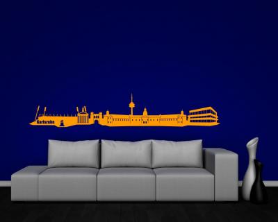 Wandtattoo Karlsruhe Skyline - Ansicht 2