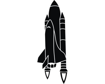 Wandtattoo Space Shuttle - Ansicht 1