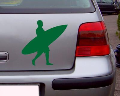 Surfer Aufkleber gehend