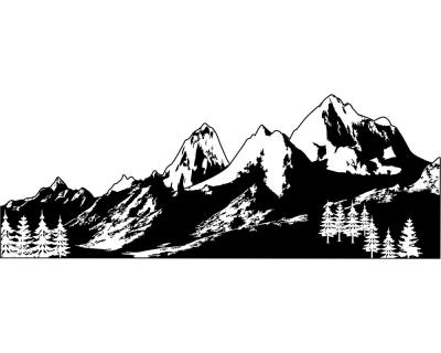 Berglandschaft Wandtattoo - Ansicht 1