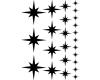 Wandtattoo Polarstern Set ”gefllt” Wandtattoo