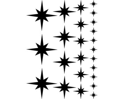 Wandtattoo Polarstern Set 'gefllt' - Ansicht 1