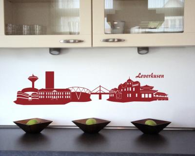 Wandtattoo Leverkusen Skyline Wandtattoo