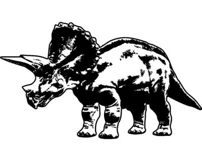 Wandtattoo Triceratops