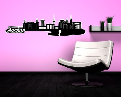 Aachen Skyline Wandtattoo - Ansicht 2