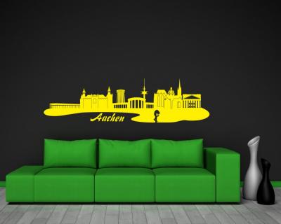 Wandtattoo Aachen Skyline - Ansicht 2