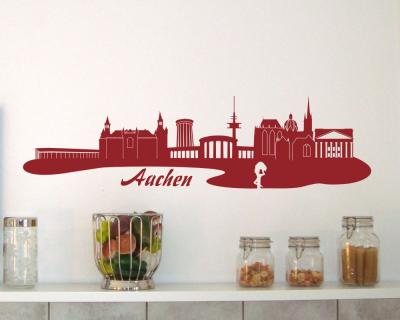 Wandtattoo Aachen Skyline