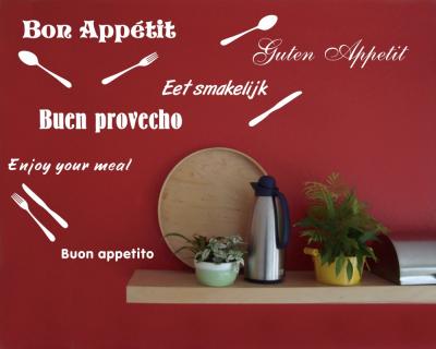 Wandtattoo Kche 'Guten Appetit' - Ansicht 3