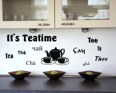 Wandtattoo Küche ”It”s Teatime” Wandtattoo