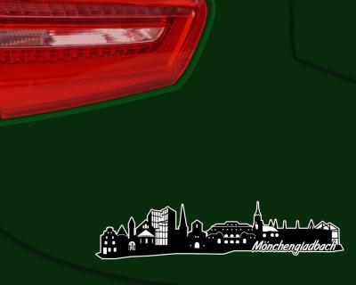 Mnchengladbach Skyline Autoaufkleber