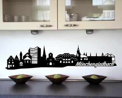 Mnchengladbach Skyline Wandtattoo - Ansicht 2