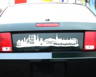 Mnchengladbach Aufkleber Skyline - Ansicht 2