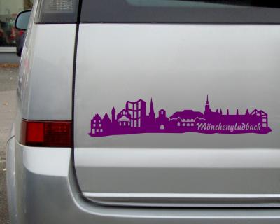 Mnchengladbach Aufkleber Skyline - Ansicht 3