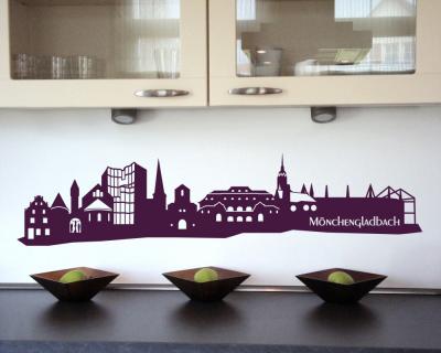 Wandtattoo Mnchengladbach Skyline Wandtattoo