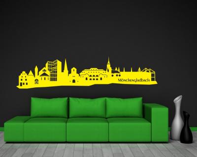 Wandtattoo Mnchengladbach Skyline - Ansicht 3