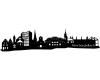 Wandtattoo Mnchengladbach Skyline Wandtattoo