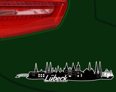 Lbeck Skyline Autoaufkleber