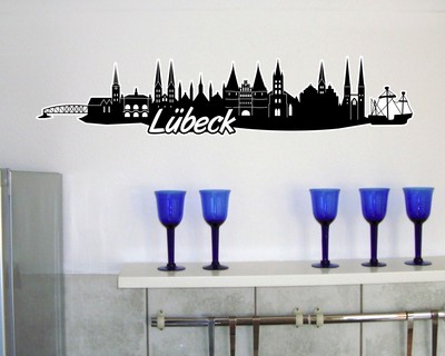 Lbeck Skyline Wandtattoo Wandtattoo