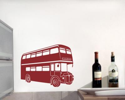 Wandtattoo Doppeldeckerbus - Ansicht 2