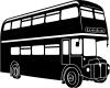 Wandtattoo Doppeldeckerbus Wandtattoo