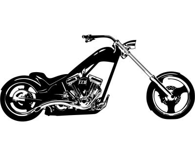 Wandtattoo Chopper - Ansicht 1