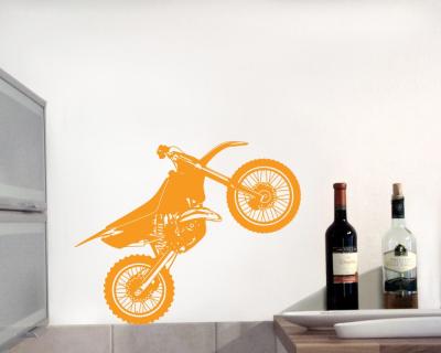 Wandtattoo Motocross Motorrrad